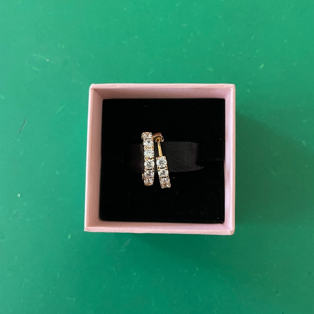 Pandora Sparkling Row Eternity Hoop Earrings